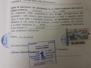 traduzioni giurate in arabo e asseverazione lingua raba
